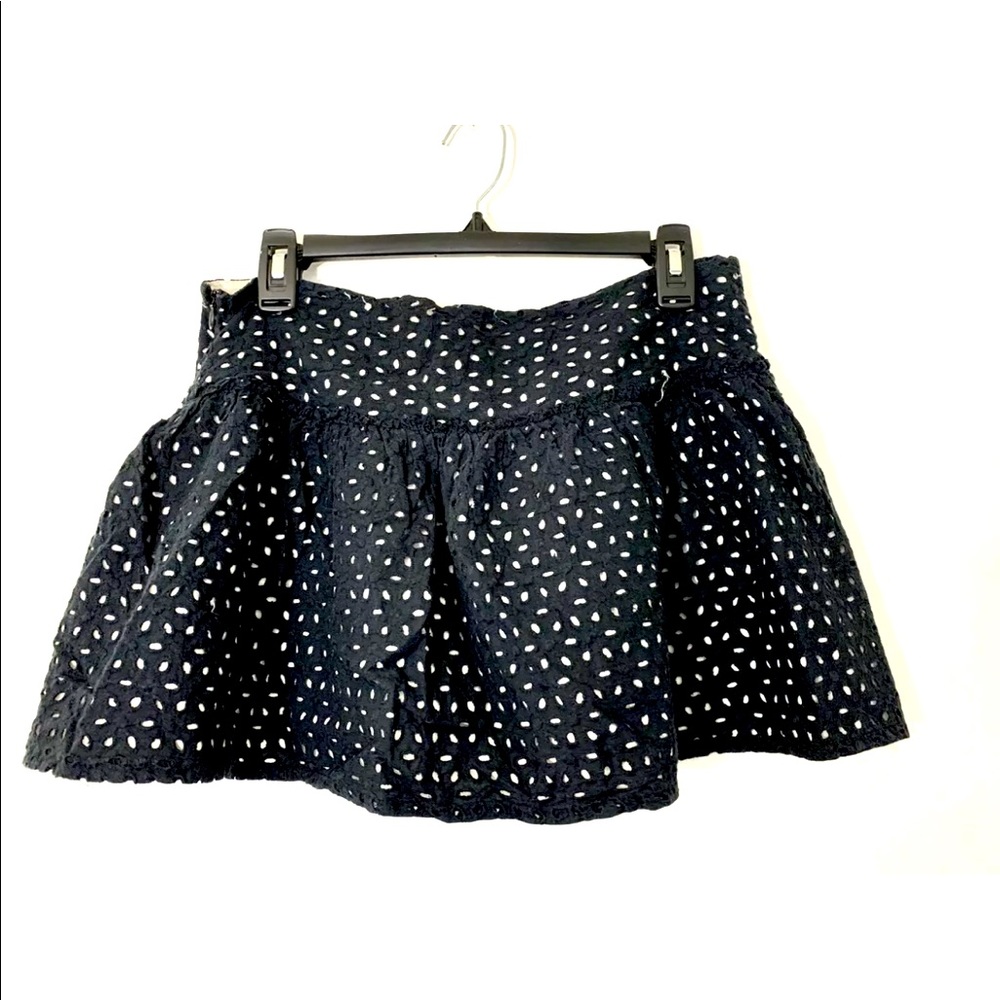 Fang Summer Mini Skirt Size 7 Jr Layered, Pleated Black and White